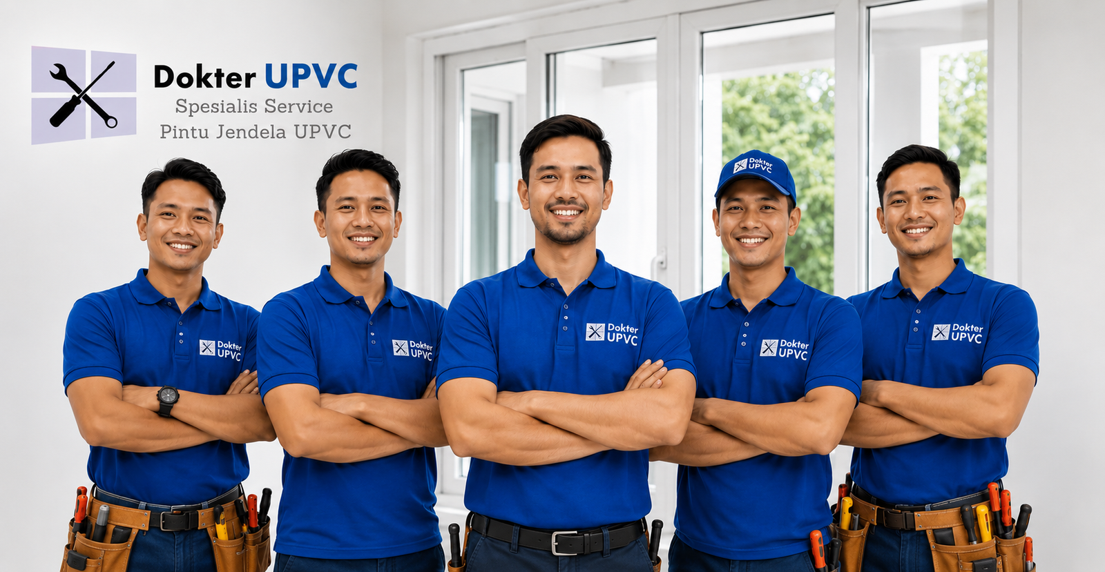 Tim teknisi DokterUPVC siap melayani Anda